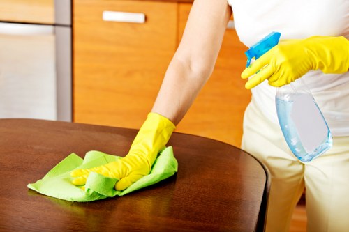 Reusable cleaning materials arranged for charity donation